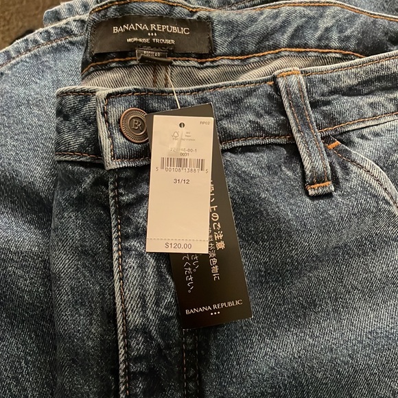 Banana Republic LUXE HIGH-RISE WIDE-LEG JEAN NWT - Picture 5 of 7